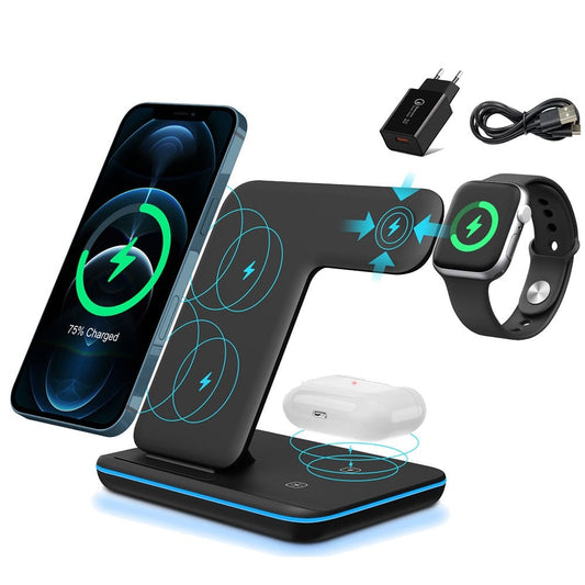 3 in 1 Wireless Charging Stand For Apple Watch